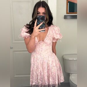 For Love and Lemons Paulina Puff sleeve dress